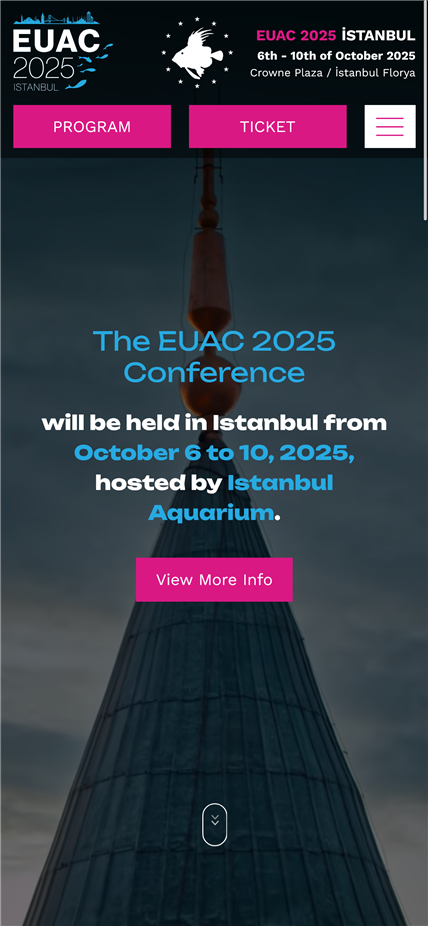 EUAC 2025 Konferansı 6-10 Ekim 2025 tarihleri arasında  İstanbul Akvaryum'un ev sahipliğinde düzenlenecektir