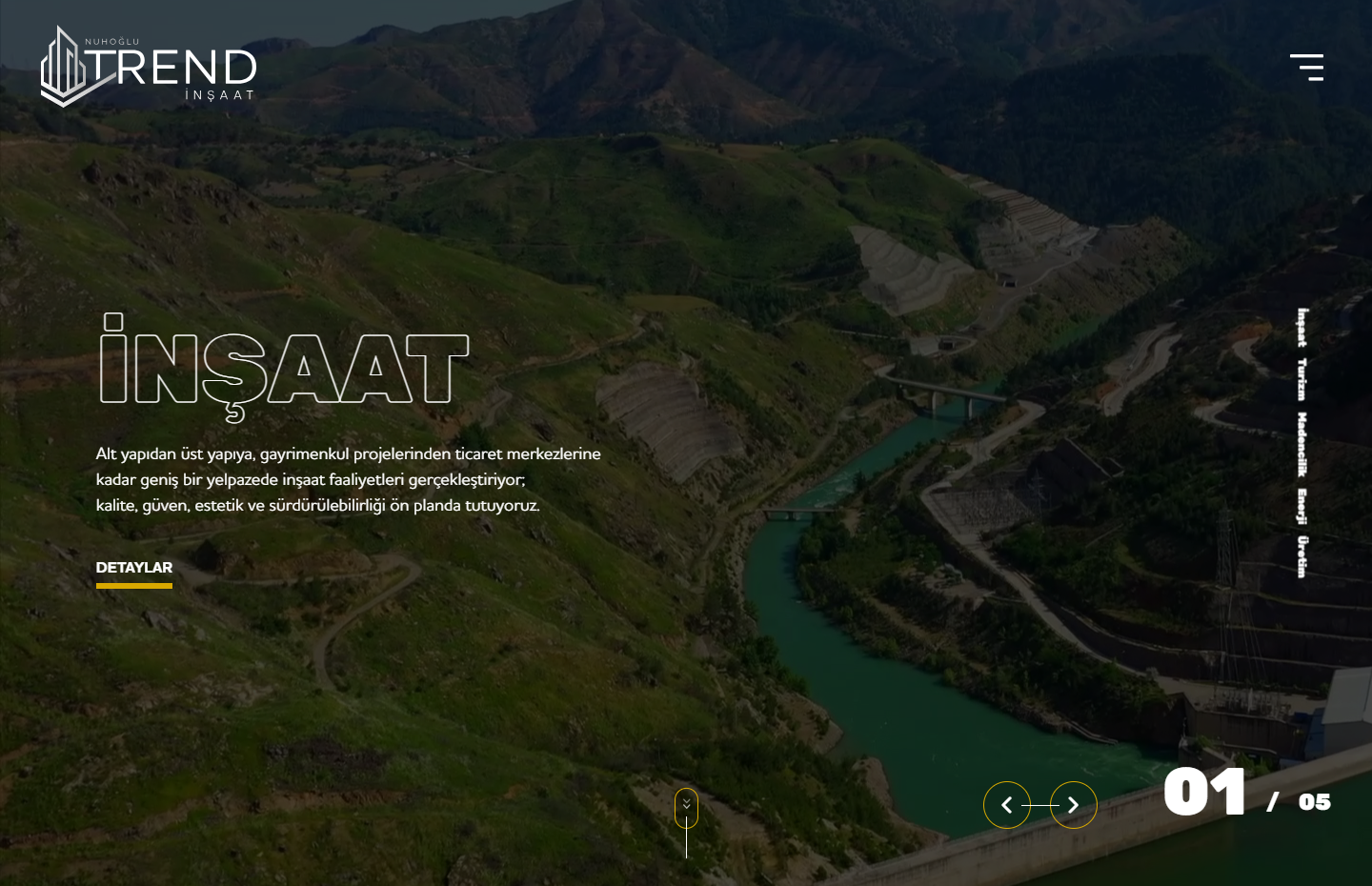 1986'DAN VERİ ÜLKEMİZİN ALTYAPI PROJELERİNİ GÜVENLE İNŞA ETMEKTEYİZ.